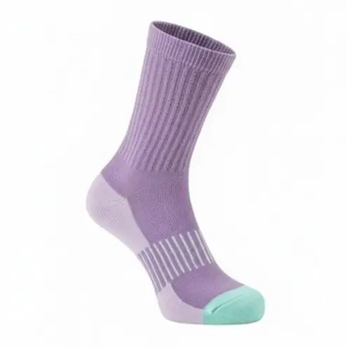 Colorful Athletic Women's Socks 5 PACK Crew Mid Calf High Quality NEW Purple