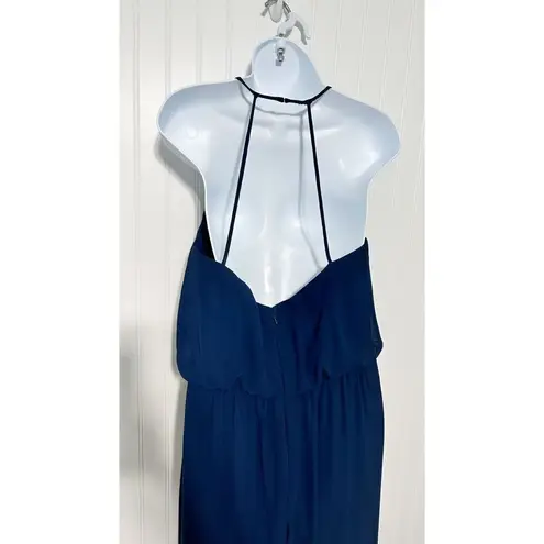 Hayley Paige Occasions Women's V-Neckline Style 5170 Jumpsuit Blue Size 10