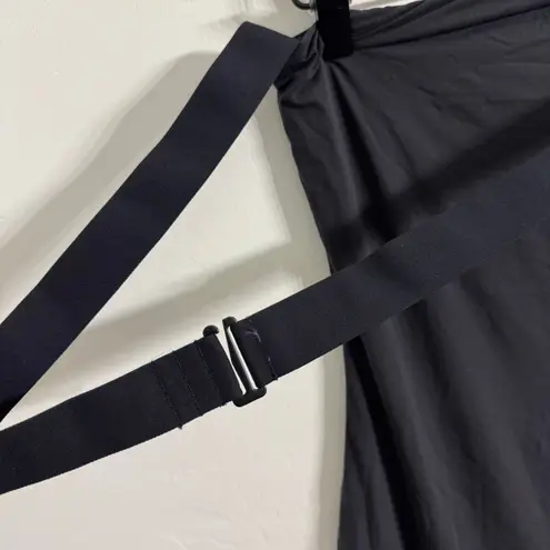 SKIMS Fits Everybody Wrap Long Slip Dress Maxi Black Size Large