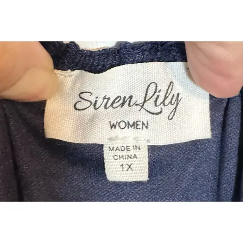 Siren Lily Women's Navy Blue Lace Dress, Gorgeous, Flowy And Comfy, Size 1X - Image 5