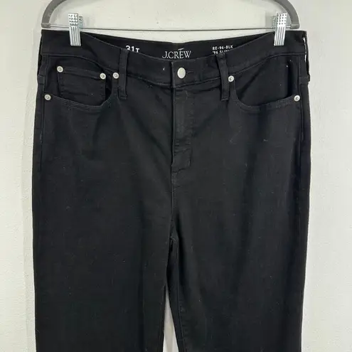 J.Crew '96 Slim Wide Leg Cropped Jeans Tall Black High Rise Womens Size 31 Tall