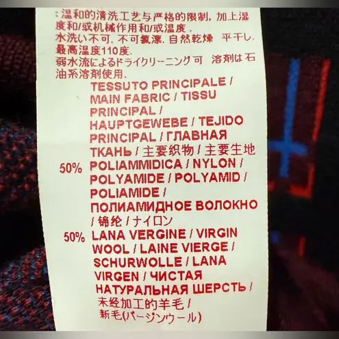 Marni Wool Blend Geometric Cardigan Sweater IT 42 / US 6 Designer Knit M Purple