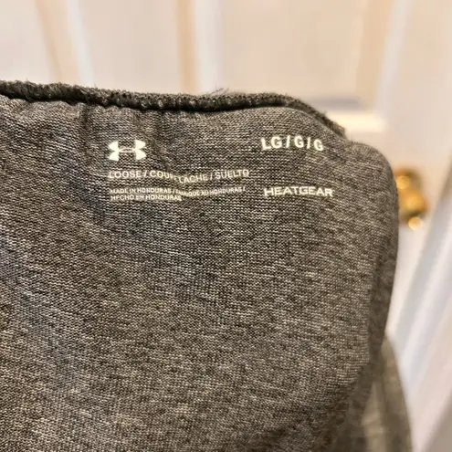 Under Armour Womens  HeatGear Loose Fit Jogger Sweatpants Gray Size L