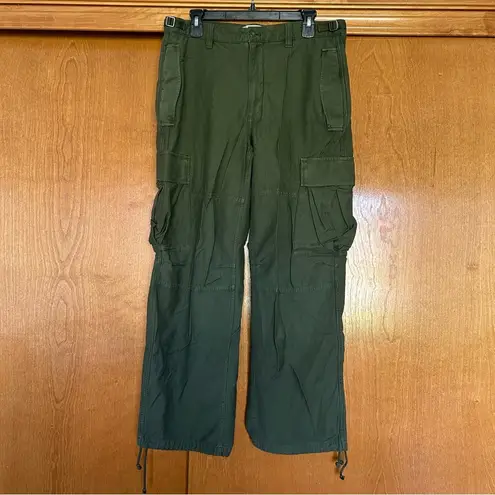 Aritzia Tna Supply Cargo Utility High Rise Pants in Green Kombu Size 12