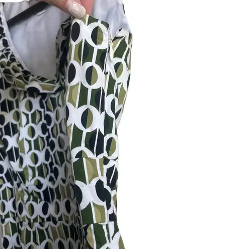 Julian Taylor Dress Women 6 Geometric Ruffle Collar Workwear Office Event Travel