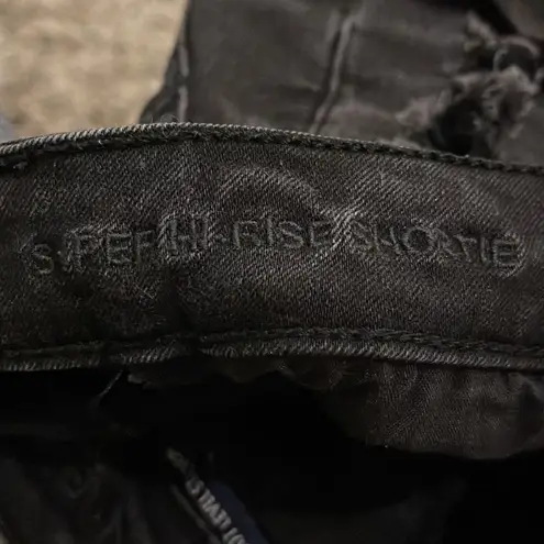 American Eagle  Super Hi Rise Shortie. Black Size 00‎