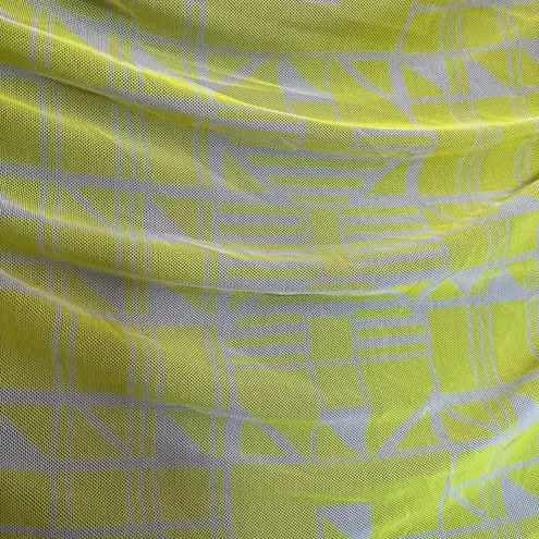 Nike  Y2K Layered Mesh Dress Sz S Neon Athleisure Ruche Tenniscore Street Workout