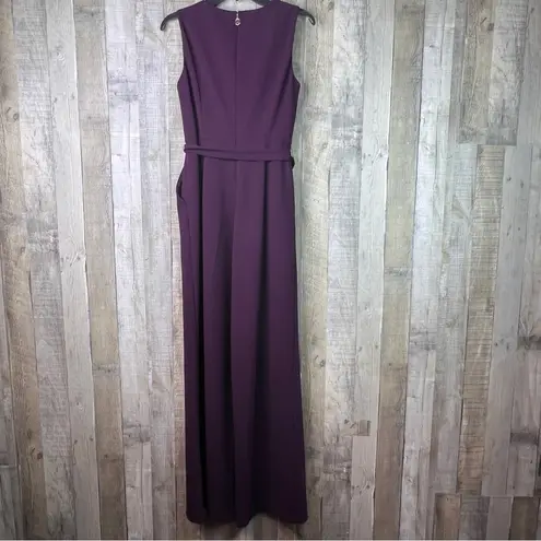 Tommy Hilfiger  Size 6 Sleeveless V-Neck Purple Jumpsuit W/Pockets Matchi…