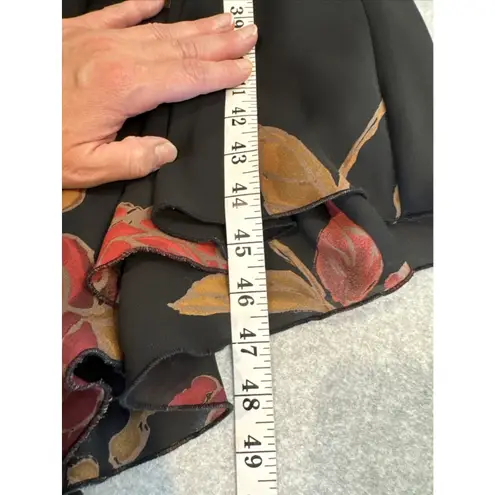 Vintage Y2K Napa Valley Dresses Womens 10 Black Floral Whimsigoth Dark Romantic