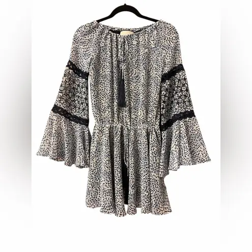 Alexis Lanelle Dress in Capri Embroidered floral dot mini dress NWOT