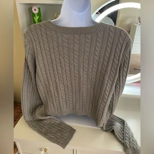 BP  Cable Crewneck Cardigan