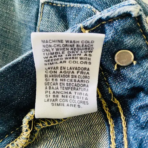 VTG Y2K Polo Ralph Lauren Carolyn Blue Denim Mini Skirt Cotton Jean Style Sz 6