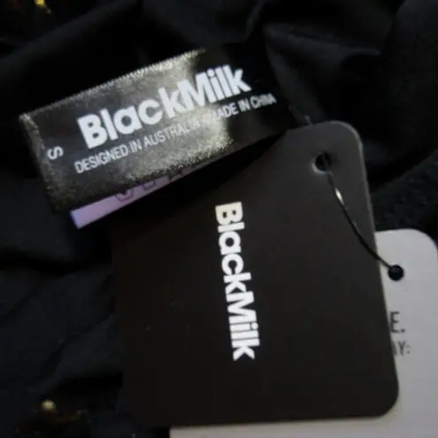 Blackmilk NWT Burned Velvet Christmas Baubles in Black Gold V-neck Maxi Dress S