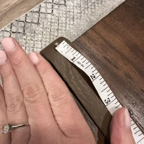 Humanoid brown leather wrap belt medium