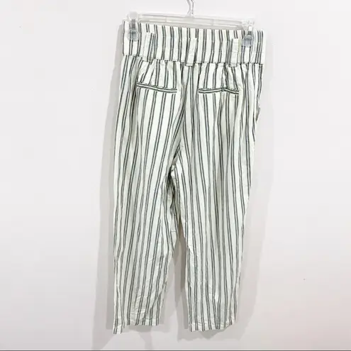 Urban Outfitters  Vertical Striped Green Cotton Blend Pants Size S