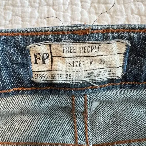 Free People  Women’s Wide Leg Dark Wash Jeans 29