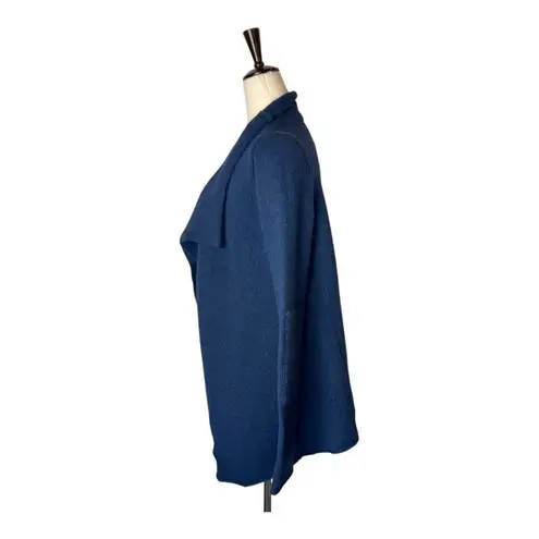 Zadig & Voltaire Sweater Women Small Blue Alpaca Wool Daphnee Patch Cardigan