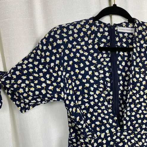 Faithfull the Brand Blue Vintage Bloom Birgit Mini Dress Sz.US6 NWT