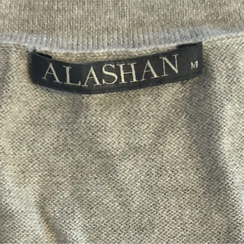 ALASHAN Women's Light Gray Sweater Size M