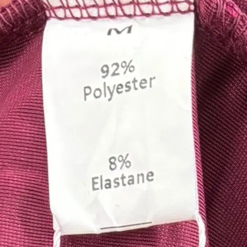 Halara Velvet V Neck Long Sleeve Ruffle Hem Mini Dress Burgundy Size M Date