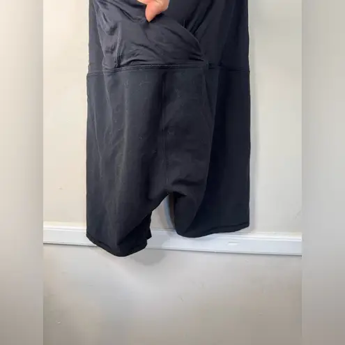 Isabel Maternity | Full Coverage Belly Banded Bike Shorts | Size Large Black