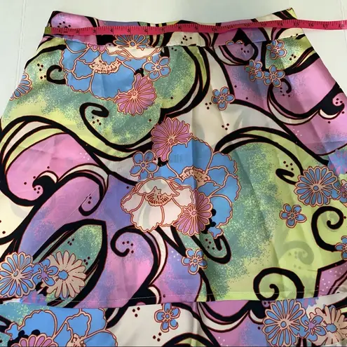 Free People Phoebe Printed Mini Skirt in Sugar & Spice Size 10 brand 🆕