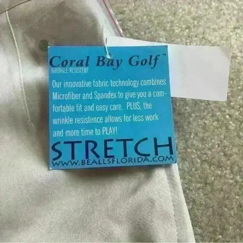 Coral Bay Golf NWT Womens Tan Shorts Wrinkle Resistant Stretch Microfiber Sz 16