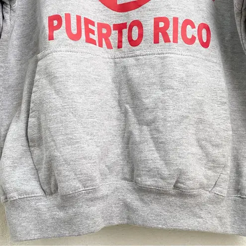 Lifeguard Puerto Rico Heathered Gray Pullover Hoodie Size S