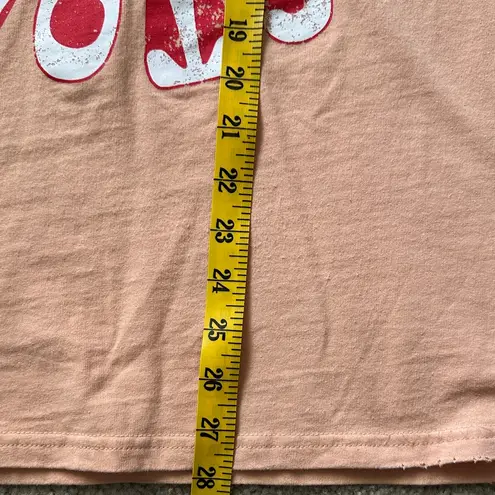 Fantastic Fawn Orange Graphic Band Tee The Rolling Stones Women’s Large Casual