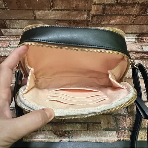 Spartina 449 Pink and Black Crossbody Bag with Geometric Design