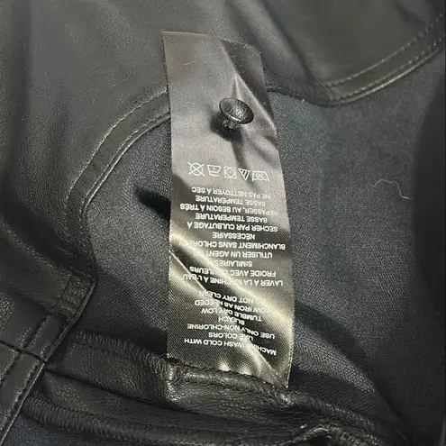 Maeve Faux Leather Wrap Mini Dress SOLD OUT ONLINE EUC