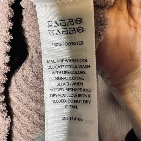 Jason Wu Ribbed Knit Collared Button Front Long Sleeve Women's L Dusty Rose