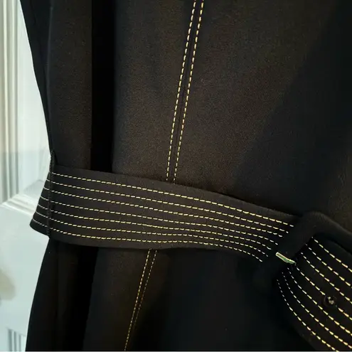 Karl Lagerfeld Paris Black Sleeveless Belted Dress Women’s Size 16 Fit & Flare