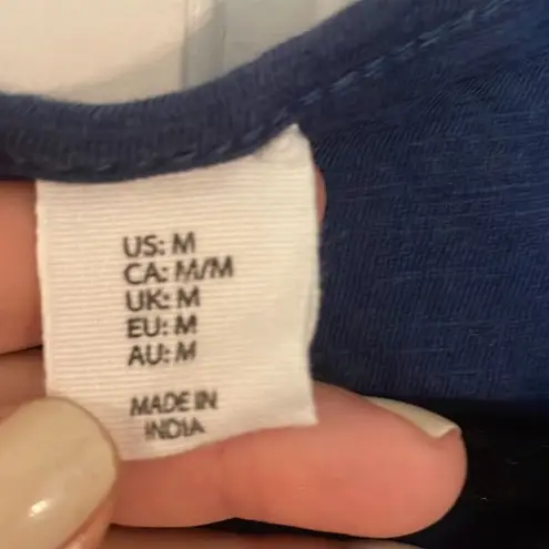 Artisan NY embroidered beaded boho blouse M