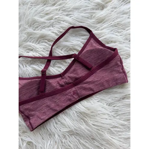 Vitality Daydream V Bra BlackBerry Rose Size Large Pink