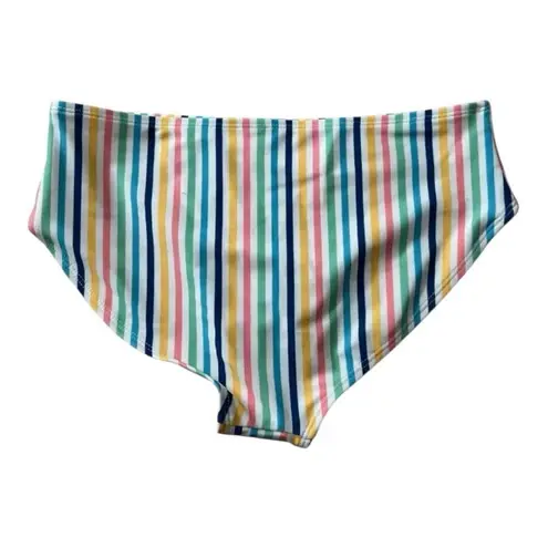 Old Navy  Bikini Bottom Size XL(14-16) Vertical Stripe Multicolor Full Coverage