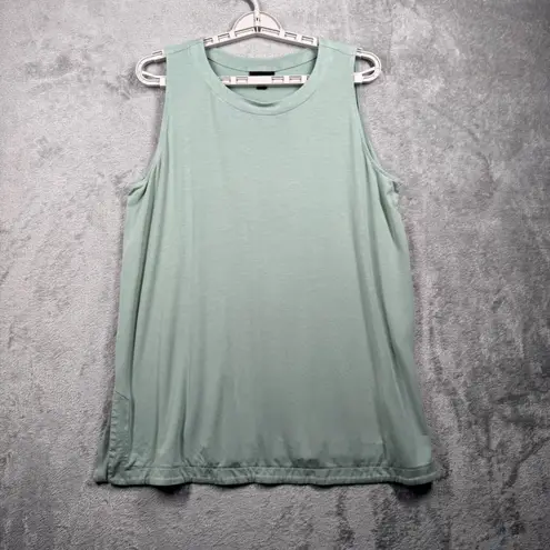 J Jill Wearever Shirt Large Tank Top Light Sage Green Minimalist Coastal Casual