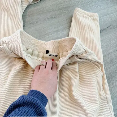 Cream Women's Ribbed Lounge Set