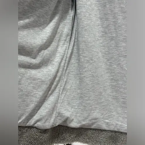 Olivaceous  Sherpa Jacket Fleece Teddy Zip Up Hooded Gray Small Comfy Cozy Fuzzy