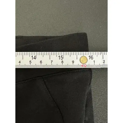 Betabrand Womens Black Straight Leg Cropped Mid Rise Pants Stretch Large Petite