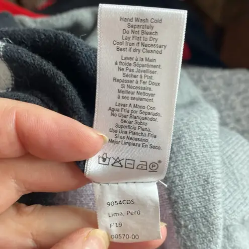 Nation Ltd Jolie striped alpaca and cotton blend deep v-neck sweater size XS