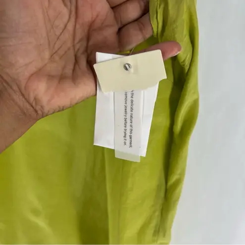 Sejour Lightweight Green Silk Cotton Beaded Sequin Embellished Tank Top Size 18W