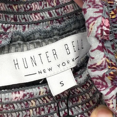 Hunter Bell NWOT Chandler dress in falling leaves Floral Mini Smocked Neck Sz S