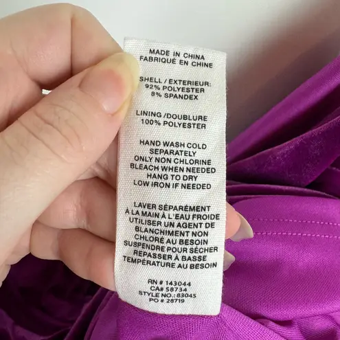 Avec Les Filles NWT Bow Strapless Cutout Mini Dress in Fuchsia Sz XL | Holiday