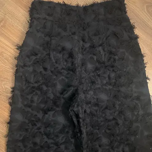 ZARA  Fringe Cropped‎ Trousers