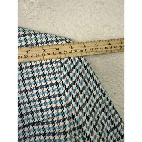 Veronica Beard Dickey Blazer Womens 0 Blue Houndstooth Academia Twee Preppy