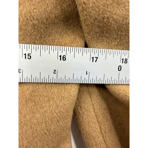 Brooks Brothers Camel Hair Coat Women's 0P Tan Button Front Long Overcoat - Image 12