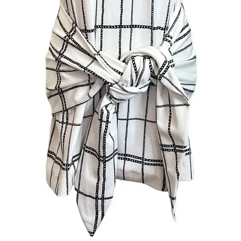 C/MEO COLLECTIVE C/MEO Stay Ready Dress Ivory Rope Size Small Mini Hidden Zip Lined