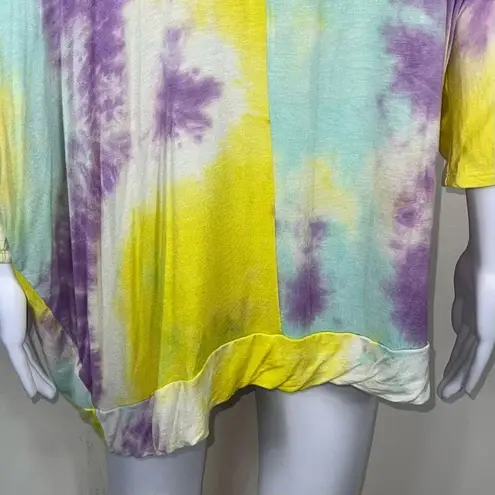 White Birch  Asymmetrical Tie Dye Top - Image 9