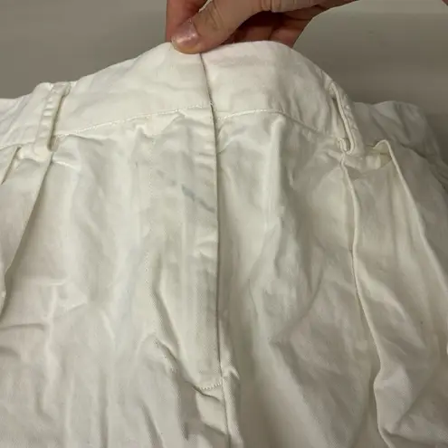 RTR sz 12 Staud solid white Luisa pocketed pants high rise trouser career